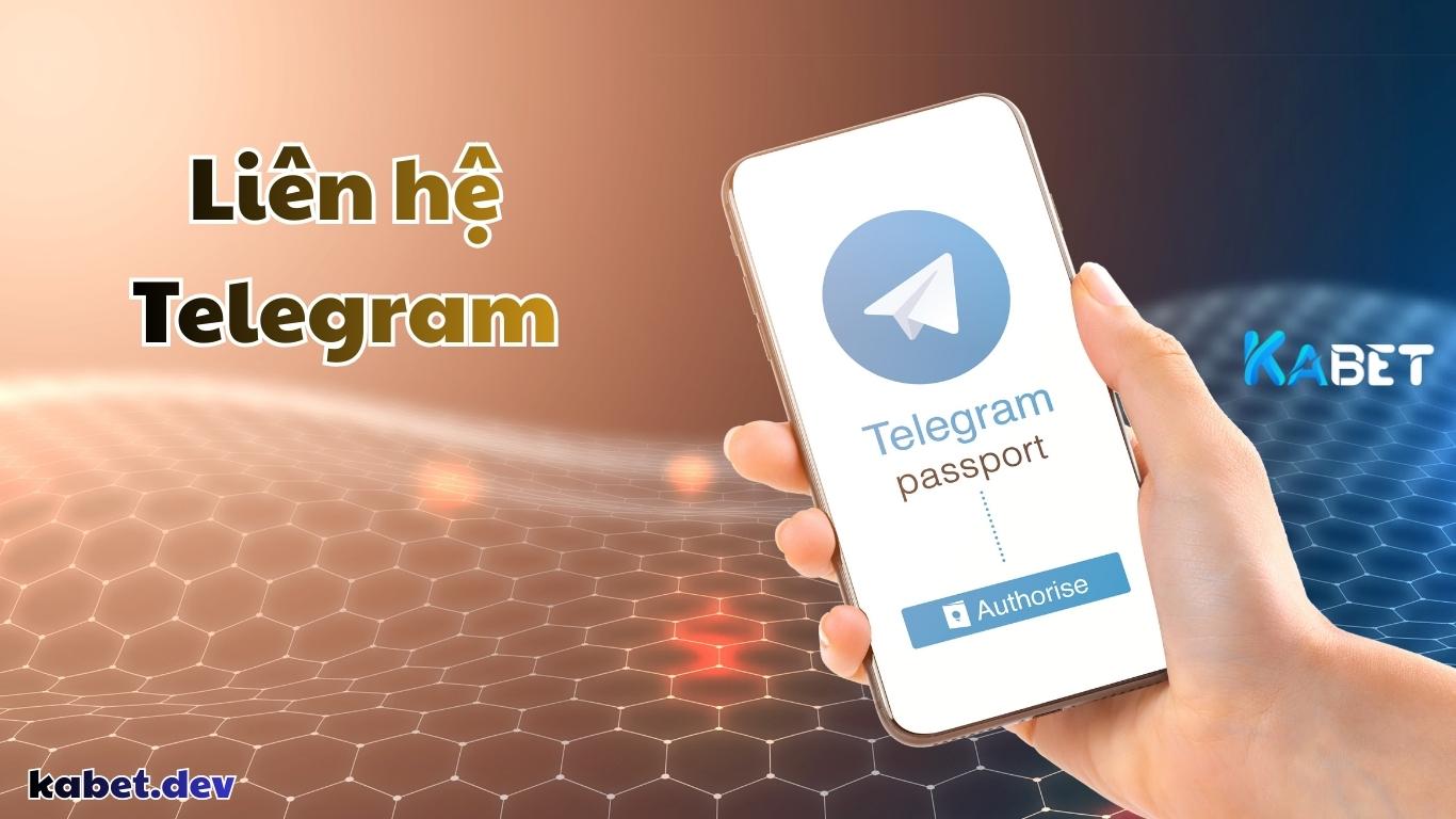 Hướng dẫn hội viên chi tiết cách liên hệ telegram Kabet