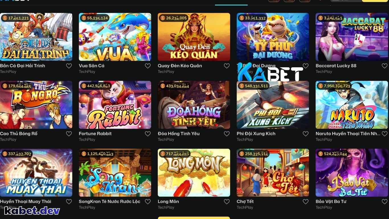 Những game nổ hũ Kabet đình đám nhất năm 2025