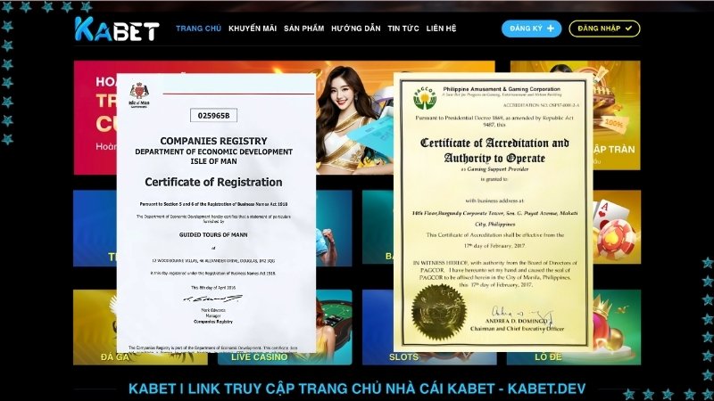 Tính Pháp Lý – Giấy Phép Hoạt Động Hợp Pháp