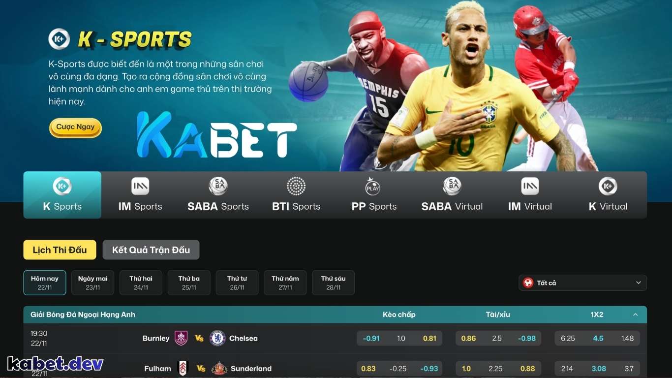 Tổng hợp kèo nhà cái nên trải nghiệm ở thể thao KABET Tổng hợp kèo nhà cái nên trải nghiệm ở thể thao KABET